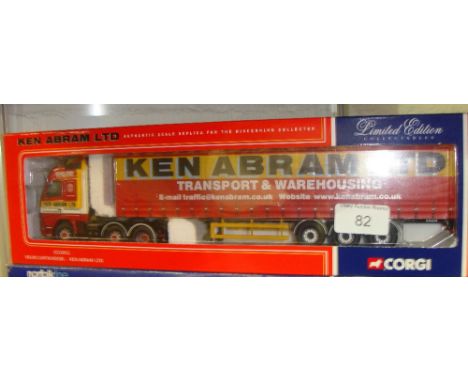 Corgi Authentic scale Replica lorry boxed mint condition Ltd Edition in Ken Abram livery