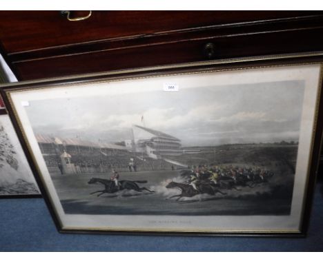 AFTER HENRY ALKEN; 'The Winning Post', lithograph, and other racing pictures