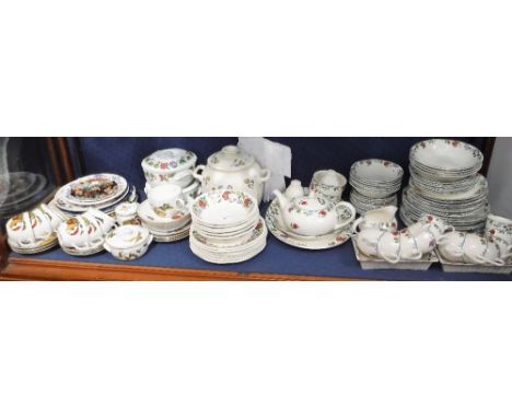 A QUANTITY OF POOLE POTTERY "CRANBORNE" DINNER AND TEAWARE, a collection of Poole "Tyneham" dinnerwares, a collection of Roya