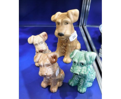A SYLVAC TERRIER (1378) and three others similar (4)