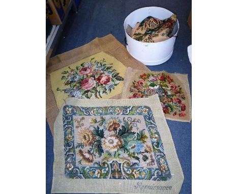A COLLECTION OF VINTAGE NEEDLEWORK TAPESTRIES 