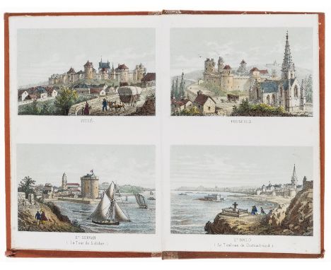 NO RESERVE France.- Piganiol de la Force (J.A.) Nouveau Voyage de France, 2 vol., 15 folding engraved maps, broken, contempor