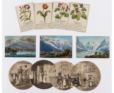 NO RESERVE Miscellany.- Collection of decorative prints, over 50 items, including small botanical plates, genre scenes, and e