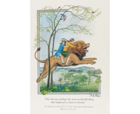 NO RESERVE Baynes (Pauline) "That ride was perhaps the most wonderful thing that happened to them in Narnia", advertising pos