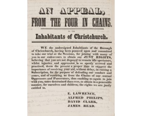 NO RESERVE Dorset, Christchurch.- [Yes or No?], manuscript, 8pp., [c. 1845]; and 5 other pieces, including another manuscript