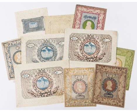 NO RESERVE George IV Coronation admission tickets.- Colour-printed and embossed admission ticket to Westminster Abbey, 1821; 