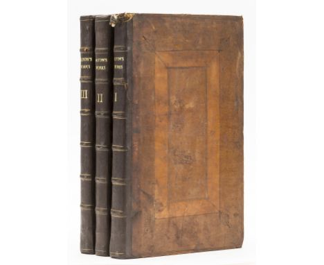 Milton (John) A Complete Collection of the Historical, Political and Miscellaneous Works, 3 vol., portrait frontispiece to vo