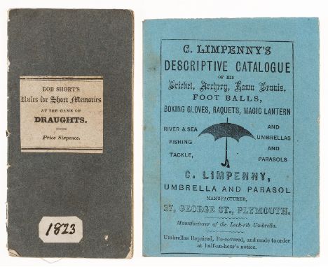 NO RESERVE Limpenny (C., umbrella manufacturer of Plymouth) C.Limpenny's Descriptive Catalogue of his Cricket, Archery, Lawn 