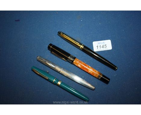 Four vintage Fountain Pens