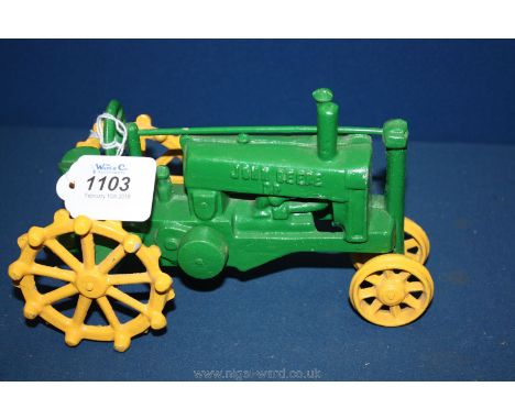A John Deere model of a Tractor