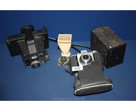 A Polaroid Colourpack II Camera, box Camera, Bantam Coloursnap Camera, etc.