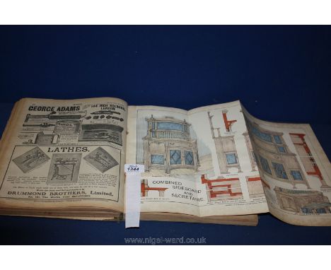 A hardbound volume "WORK" The Illustrated Weekly Journal of Handicrafts ("For Mechanics" to Spine) Vol. XXXVII  Nos. 1,037 to