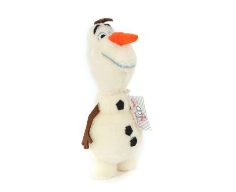 Disney-FigurSteiff, Disney-Figur "Frozen Olaf", Nr. 354571, limitierte Auflage 698/2013, H: 28, Knopf, Fahne, Etiketten, Zert