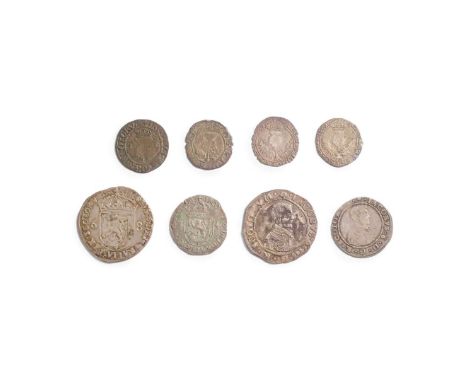  JAMES VI SEVENTH COINAGE 1598 TEN SHILLING  S.5493, with good portrait but uneven edge overall VF; James VI seventh coinage 