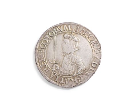  JAMES VI FOURTH COINAGE, 1582 TWENTY SHILLING  S.5489, clearly struck and good portrait VF    