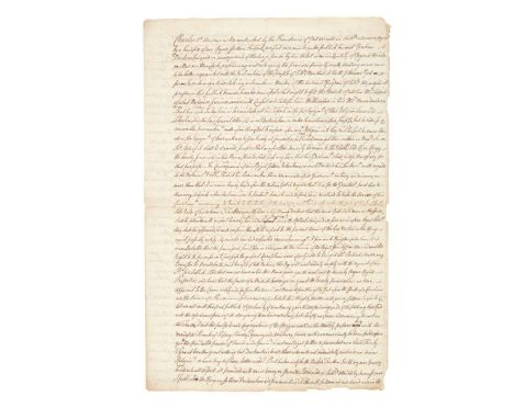  JACOBITE RISING OF 1745 PROCLAMATION OF PRINCE CHARLES EDWARD STUART, 10 OCTOBER 1745 contemporary secretarial manuscript co