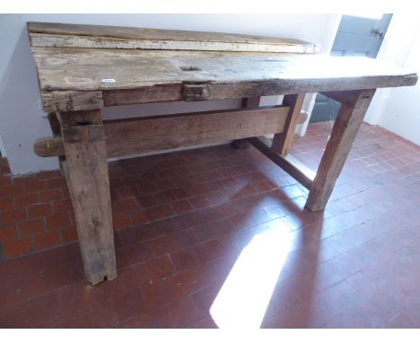 Vintage wooden work bench 