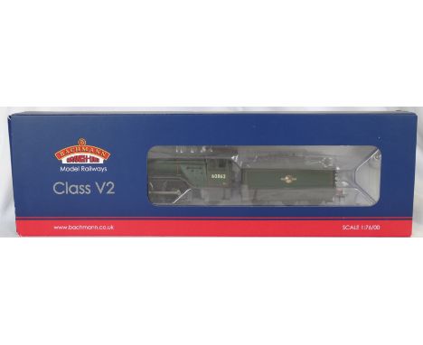BACHMANN OO MODEL RAILWAY ENGINE & TENDER CLASS V2 NO.60862 (AS NEW) 