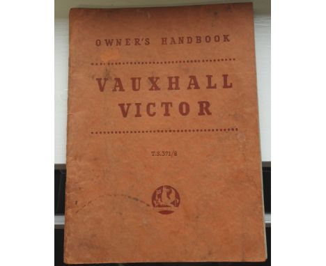 1959 VAUXHALL VICTOR SERIES 2 OWNERS HANDBOOK 