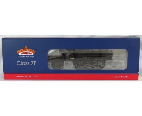 BACHMANN OO MODEL RAILWAY ENGINE & TENDER CLASS 7F NO.53808 (AS NEW) 
