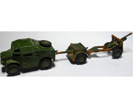 DINKY FIELD ARTILLERY TRACTOR,TRAILER & GUN 