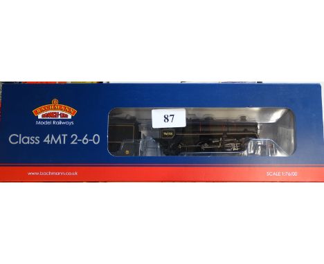 BACHMANN OO MODEL RAILWAY ENGINE &amp; TENDER 4MT BLACK EARLY EMBLEM (AS NEW)