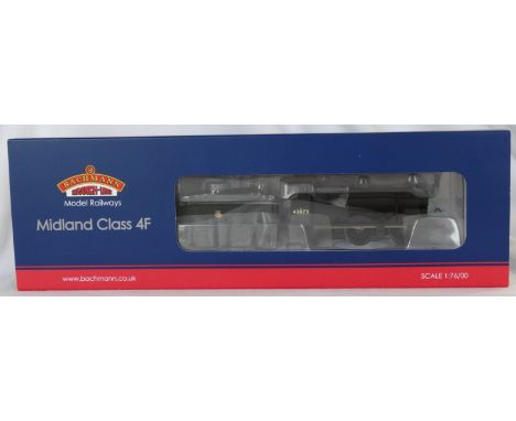 BACHMANN OO MODEL RAILWAY ENGINE & TENDER CLASS 4F NO.43875 (AS NEW) 