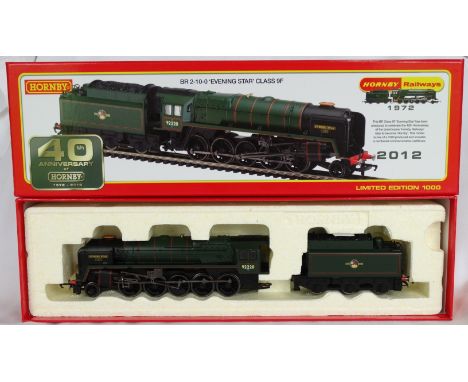 HORNBY OO MODEL RAILWAY ENGINE CLASS 9F EVENING STAR LTD EDITION 40TH ANIIVERSARY (AS NEW) 