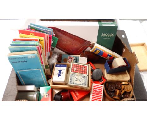 VARIOUS PLAYING CARDS, GAMES & FOLDING OS MAPS 