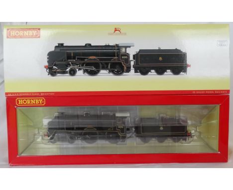 HORNBY OO MODEL RAILWAY ENGINE & TENDER SCHOOLS CLASS BRIGHTON (AS NEW) 
