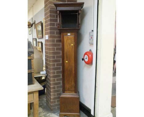 A MAHOGANY LONG CASE CLOCK CASE
