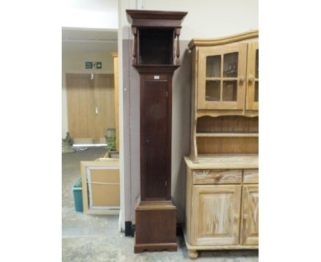 A MAHOGANY LONG CASE CLOCK CASE