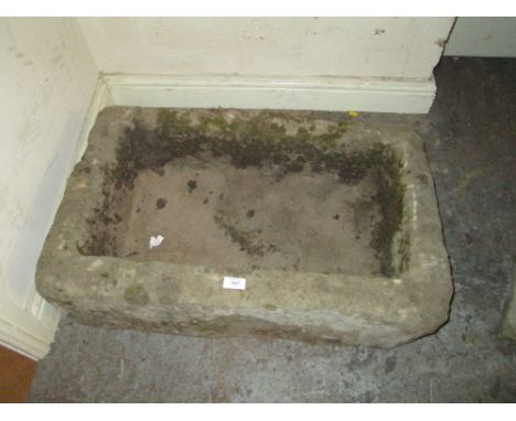 A LARGE SANDSTONE TROUGH
