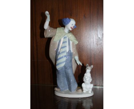 A NAO CLOWN WITH DOG FIGURE