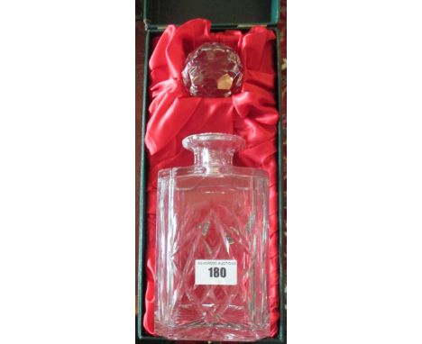 A Boxed Thomas Webb Crystal Decanter.