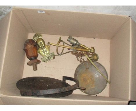 A Boxed lot to include Door Knocker, Scales etc.