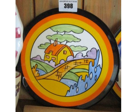 A Wedgwood Bizarre World of Clarice Cliff Collectors Plate, 'Orange Roof Cottage'.