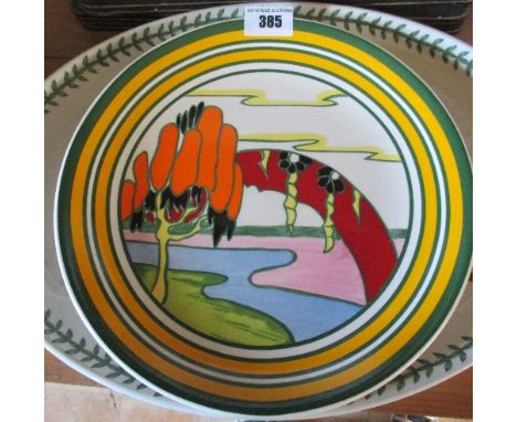 A Wedgwood Clarice Cliff Bizarre 'Best Loved Landscapes' Collectors Plate, 'Solitude'.