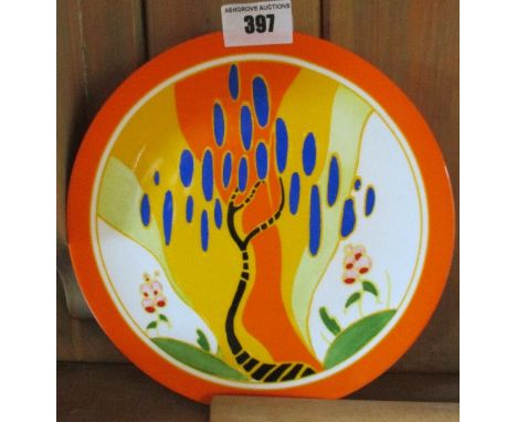 A Wedgwood Bizarre World of Clarice Cliff Collectors Plate, 'Windbells'.