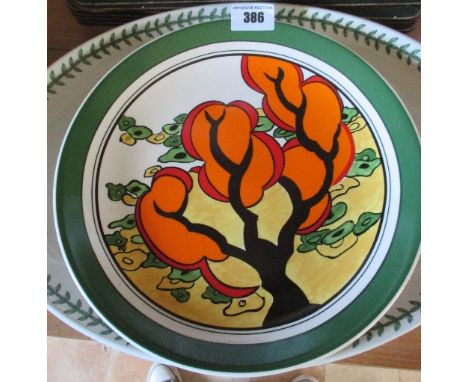 A Wedgwood Clarice Cliff Bizarre 'Best Loved Landscapes' Collectors Plate, 'Orange Erin'.