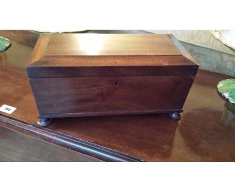 A Georgian Mahogany Tea Caddy
