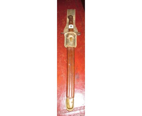 A French Bayonet, 1873, with scabbard.