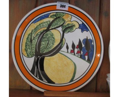 A Wedgwood Clarice Cliff Bizarre 'Best Loved Landscapes' Collectors Plate, 'May Avenue'.