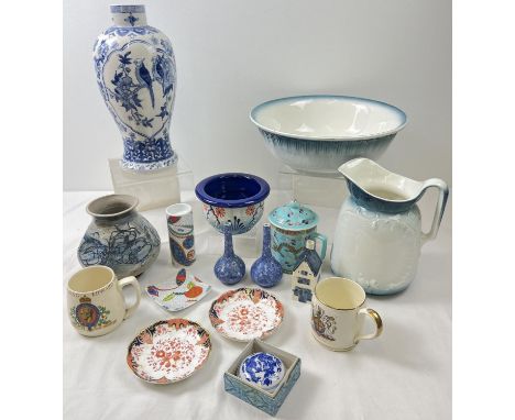 A collection of vintage and  modern ceramics. To include Edward VIII and Queen Elizabeth coronation mugs, Antoni Gaudi patter