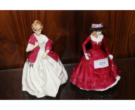 TWO ROYAL WORCESTER LADIES, FIRST DANCE AND CHRISTINA 
