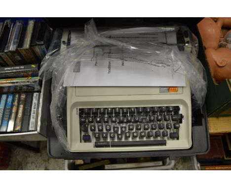 Portable typewriter.