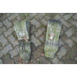 A pair of composite stone wall brackets (faults).