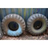 Two large tyres.