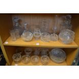A quantity of glassware.