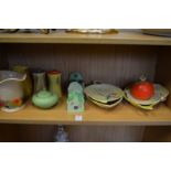 A collection of Carlton ware, jugs, dishes, toast racks etc.